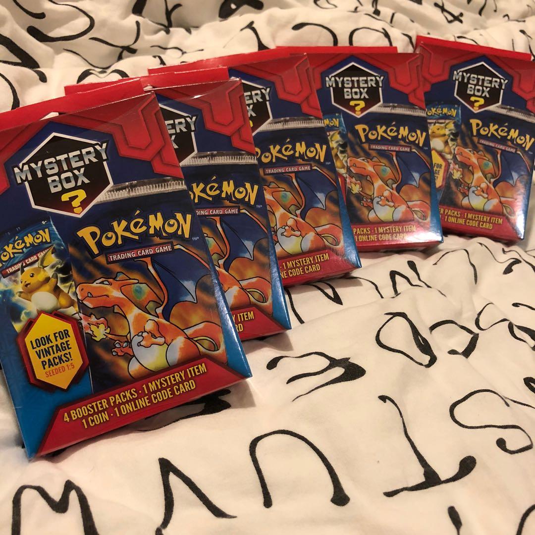 Pokemon Mystery Box 7-5 Booster Packs IN HAND Vintage Packs Seeded 1:5 