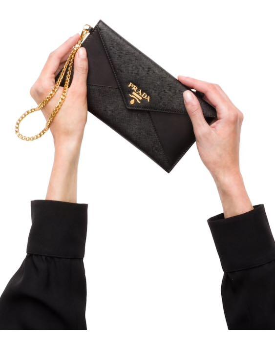 Prada Envelope Wallet, Luxury, Bags & Wallets on Carousell