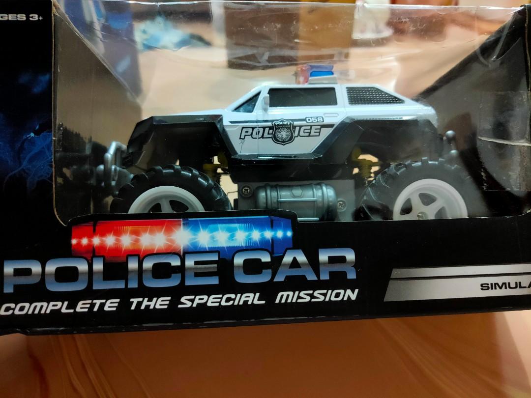 Prextex Remote Control Monster Police Truck Radio Control Police Car