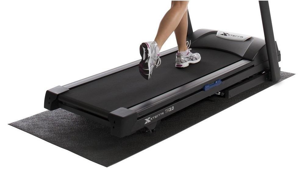 PVC Rubber Exercise Mat Gym Fitness Equipment For Treadmill Bike