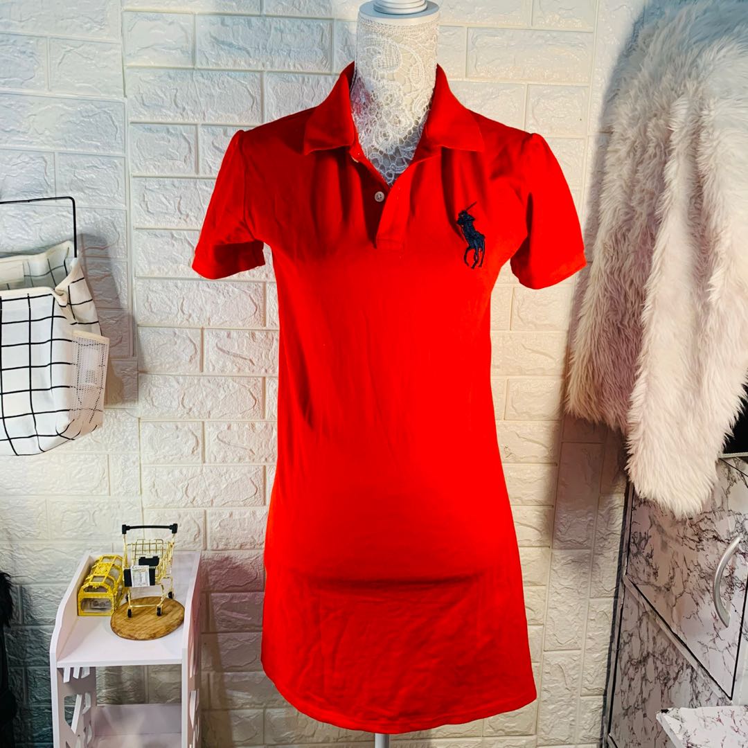 red polo dresses