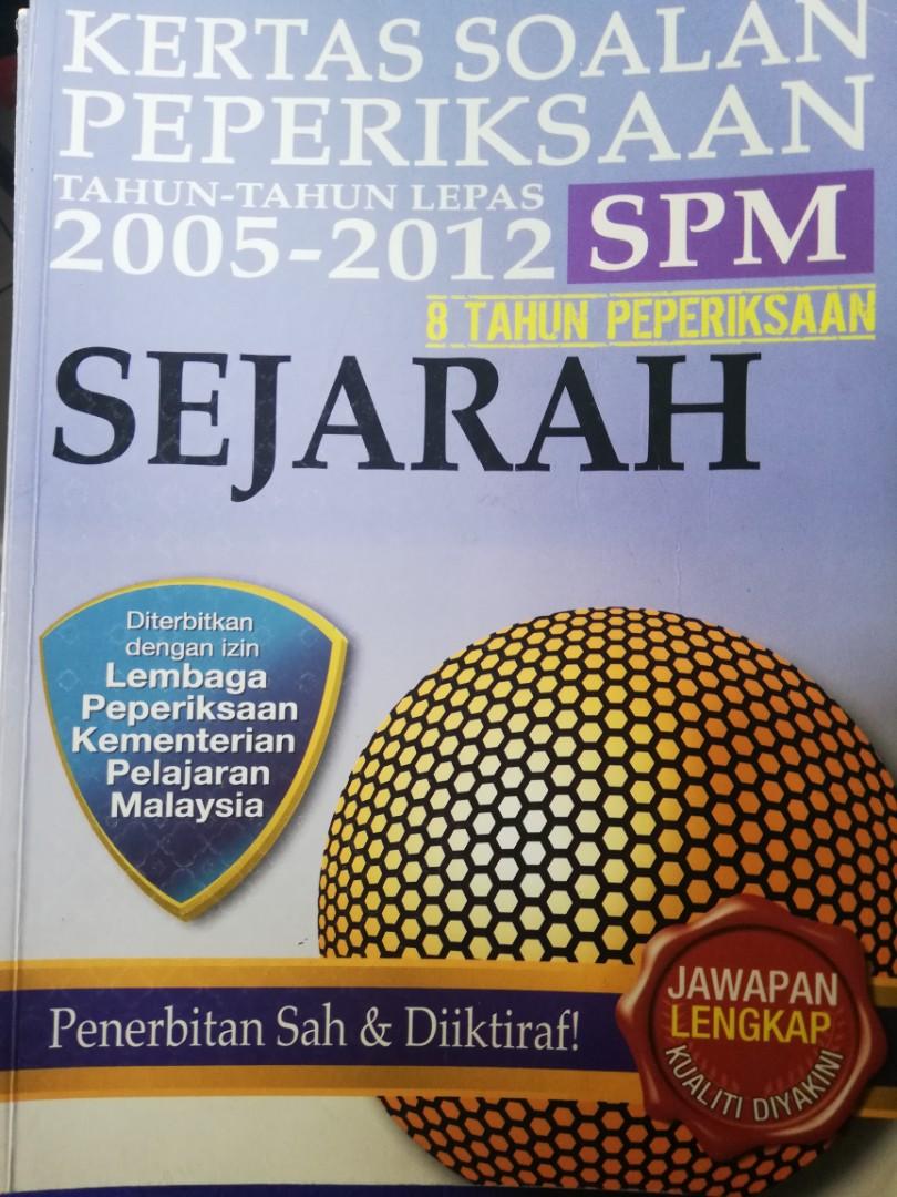 SPM Past Year Questions (OUT of PRINT) History Kertas Soalan