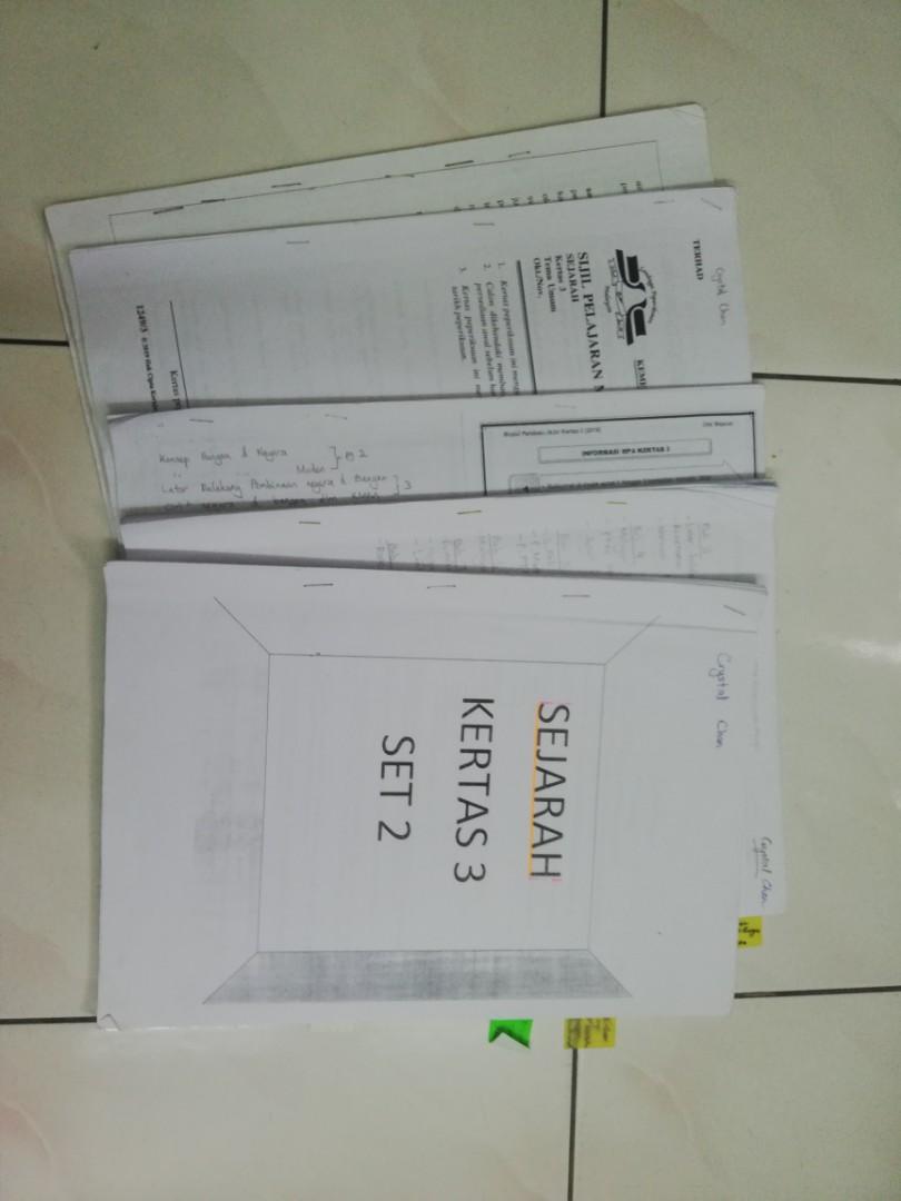 SPM Past Year Questions (OUT of PRINT) History Kertas Soalan