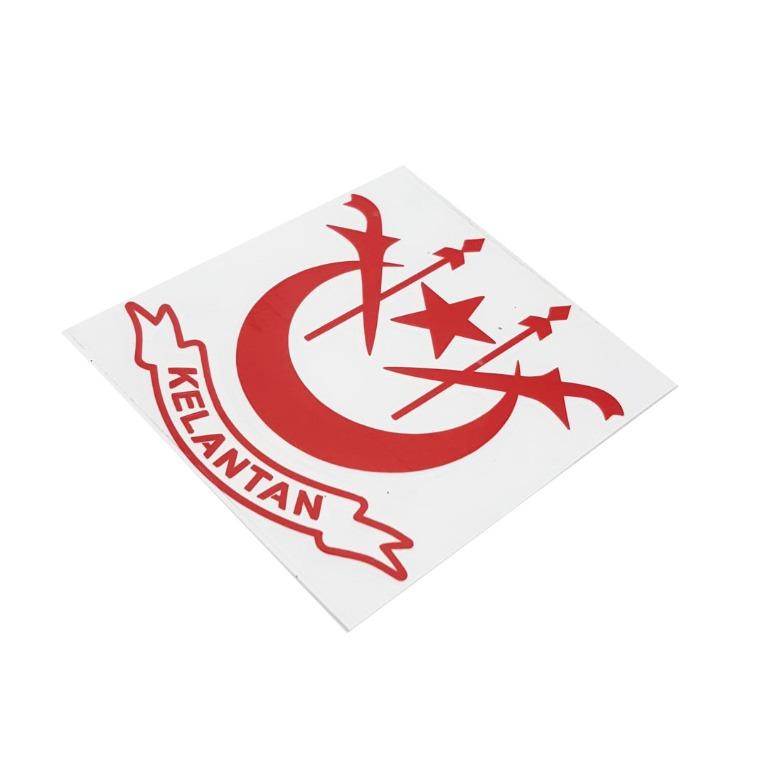 Sticker Lambang Negeri Kelantan Kecil ST338, Auto Accessories on Carousell