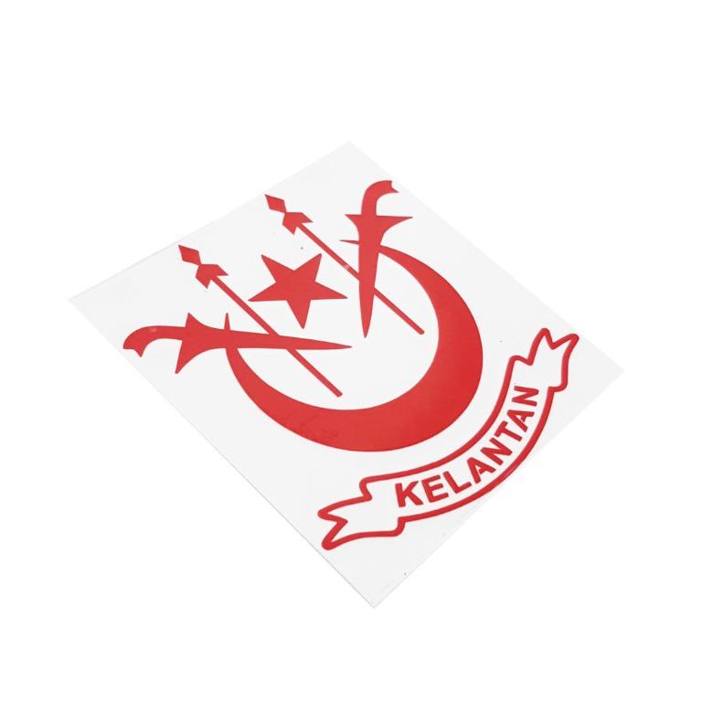 Sticker Lambang Negeri Kelantan Kecil ST338, Auto Accessories on Carousell