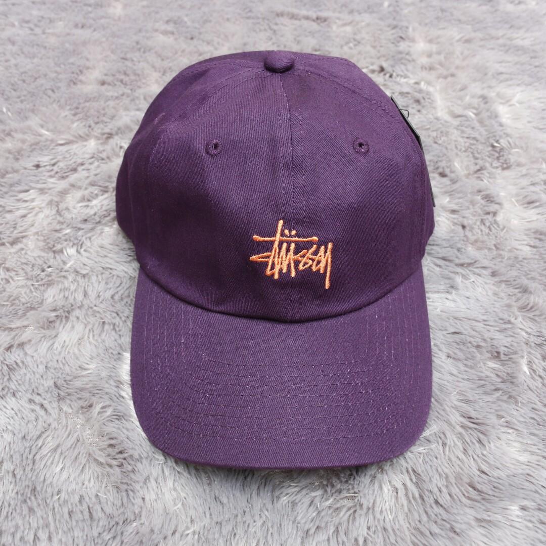 Stussy Basic Logo Twill Cap, Fesyen 