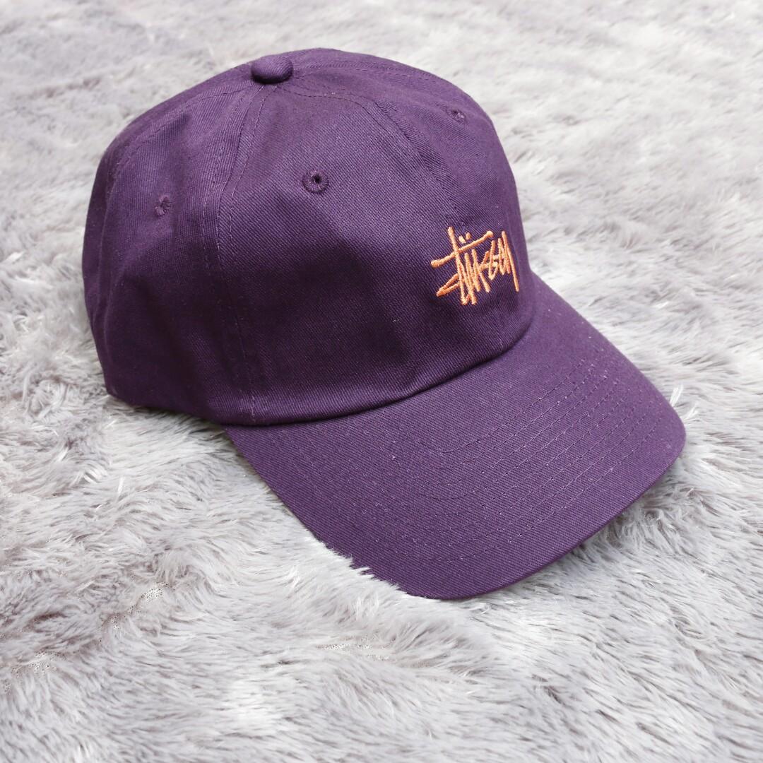 Stussy Basic Logo Twill Cap, Fesyen 