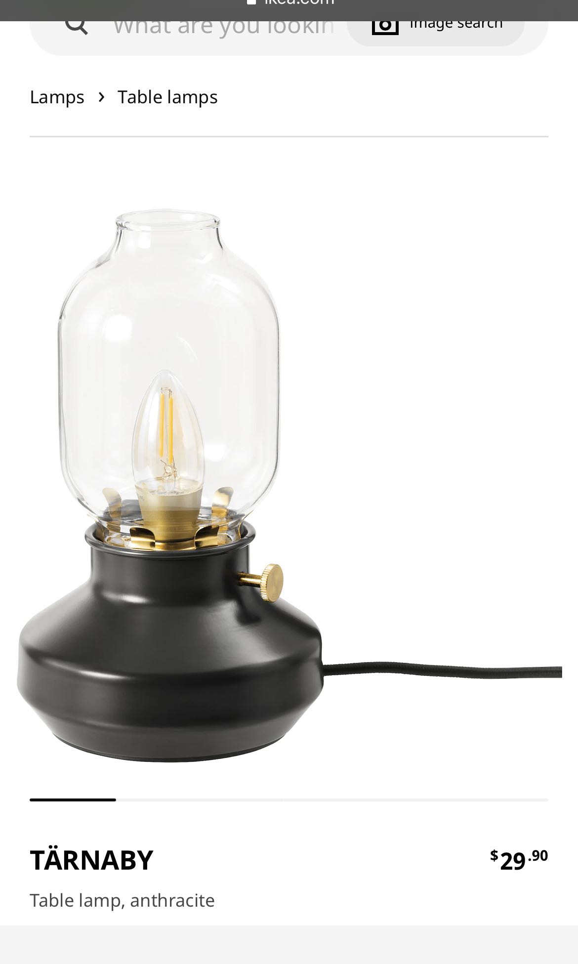 Tarnaby Ikea Table Lamp Furniture Others On Carousell
