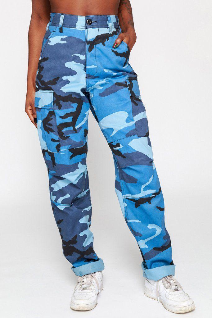 Urban outfitters cheap blue camo pants