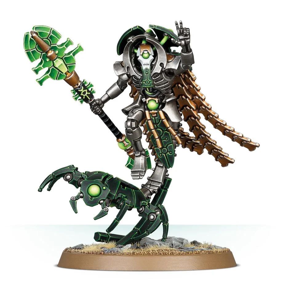 Necron Cryptek Warhammer 40K – Figurine Games Workshop Peinte – Personnage Xenos