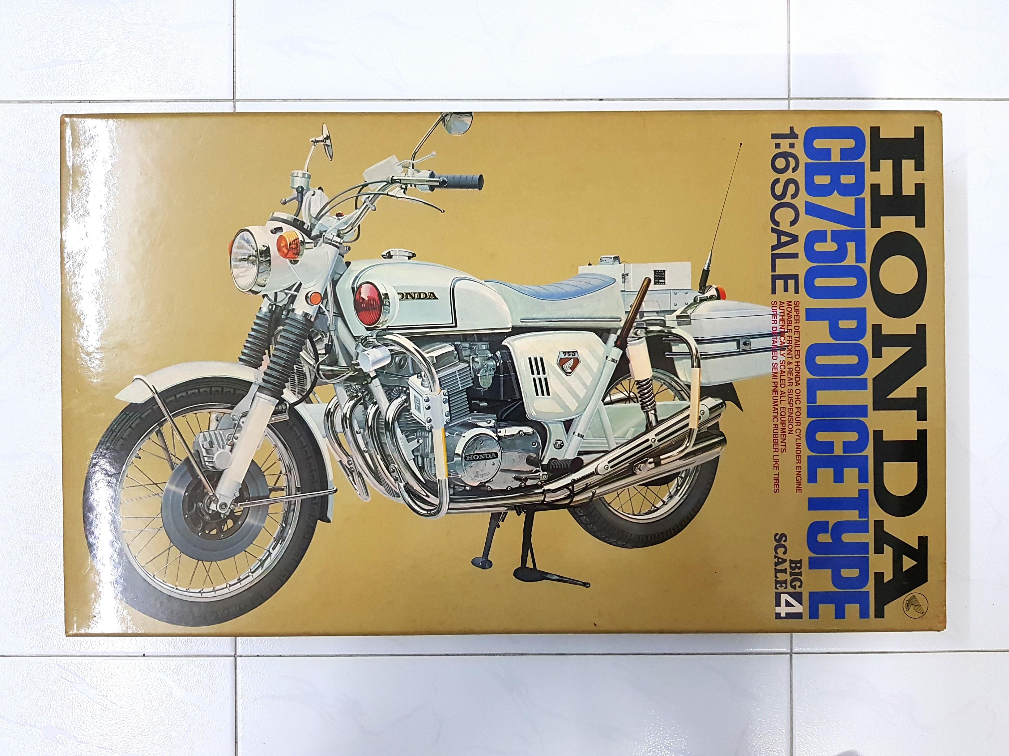 1 6 Tamiya Big Scale Honda CB750 Police Type Extremely Rare