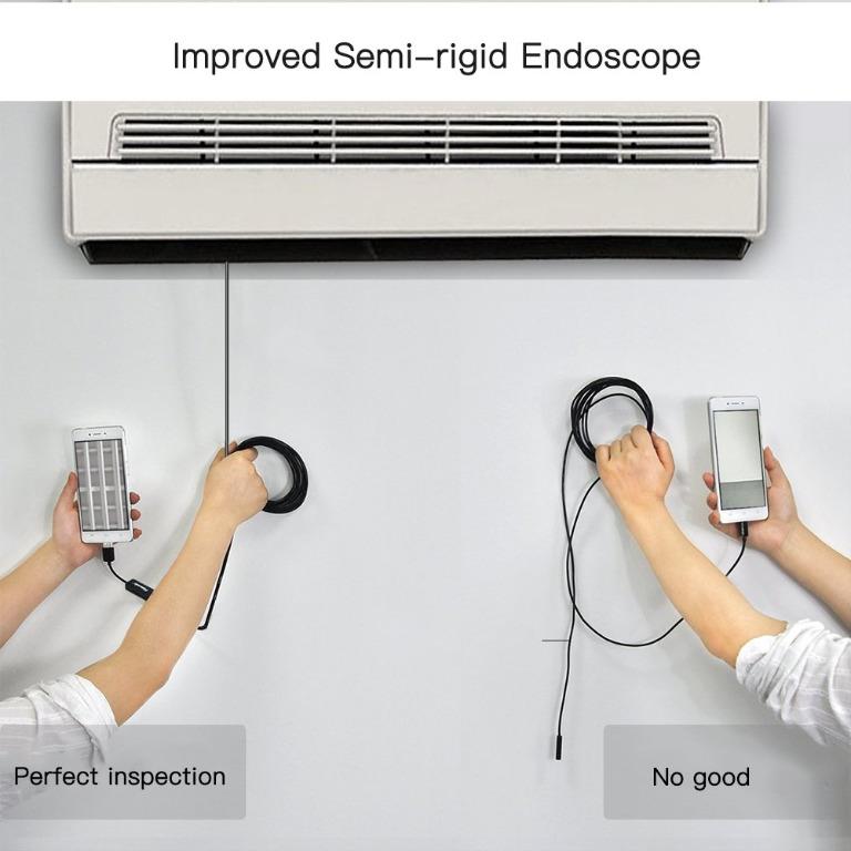 [全新] ZOTO 3M WiFi 720p Endoscope 內窺鏡 檢查汽車/冷氣機/洗手盆/渠/大廈外牆/窿窿罅罅必備, 手提電話