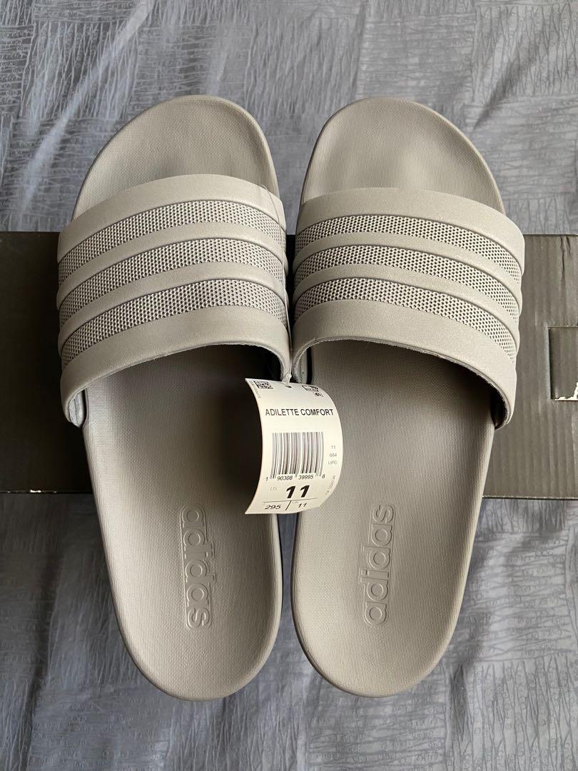 adidas grey slippers