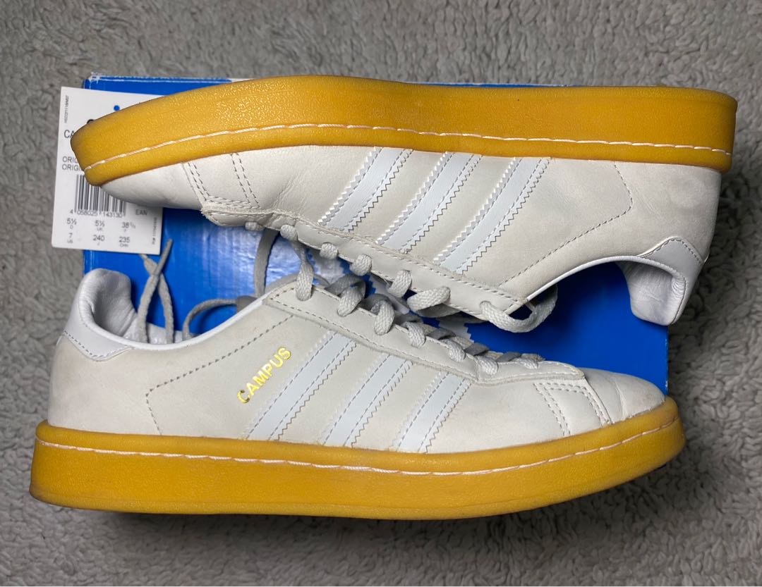 Adidas Campus Womens (Yellow sole), Fashion, Footwear, Sneakers Carousell