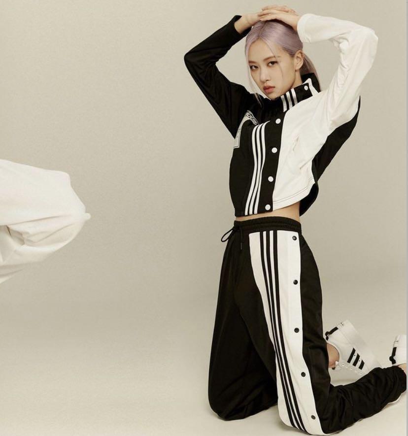 ADIDAS ORIGINALS ADIBREAK 黑白風衣外套休閒運動女款GJ6561, 她的時尚, 外套在旋轉拍賣