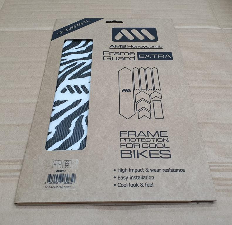 AMS Frame Guard Extra [ZEBRA / Grey], Sports Equipment