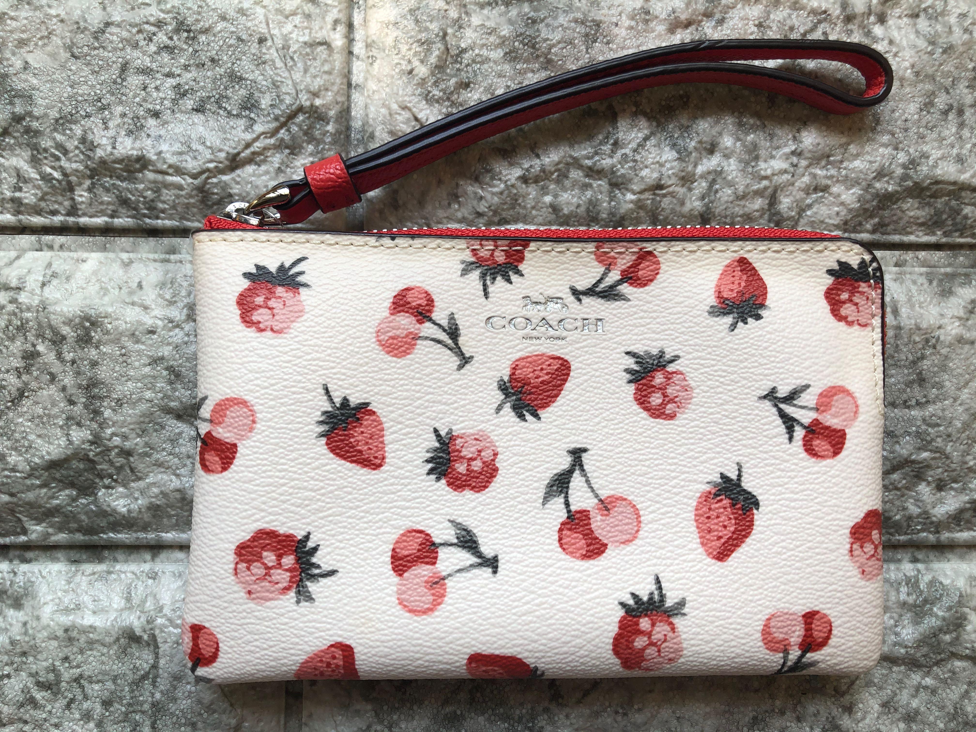 Coach hot sale strawberry wristlet