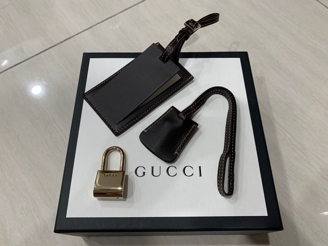 Gucci hot sale luggage tag