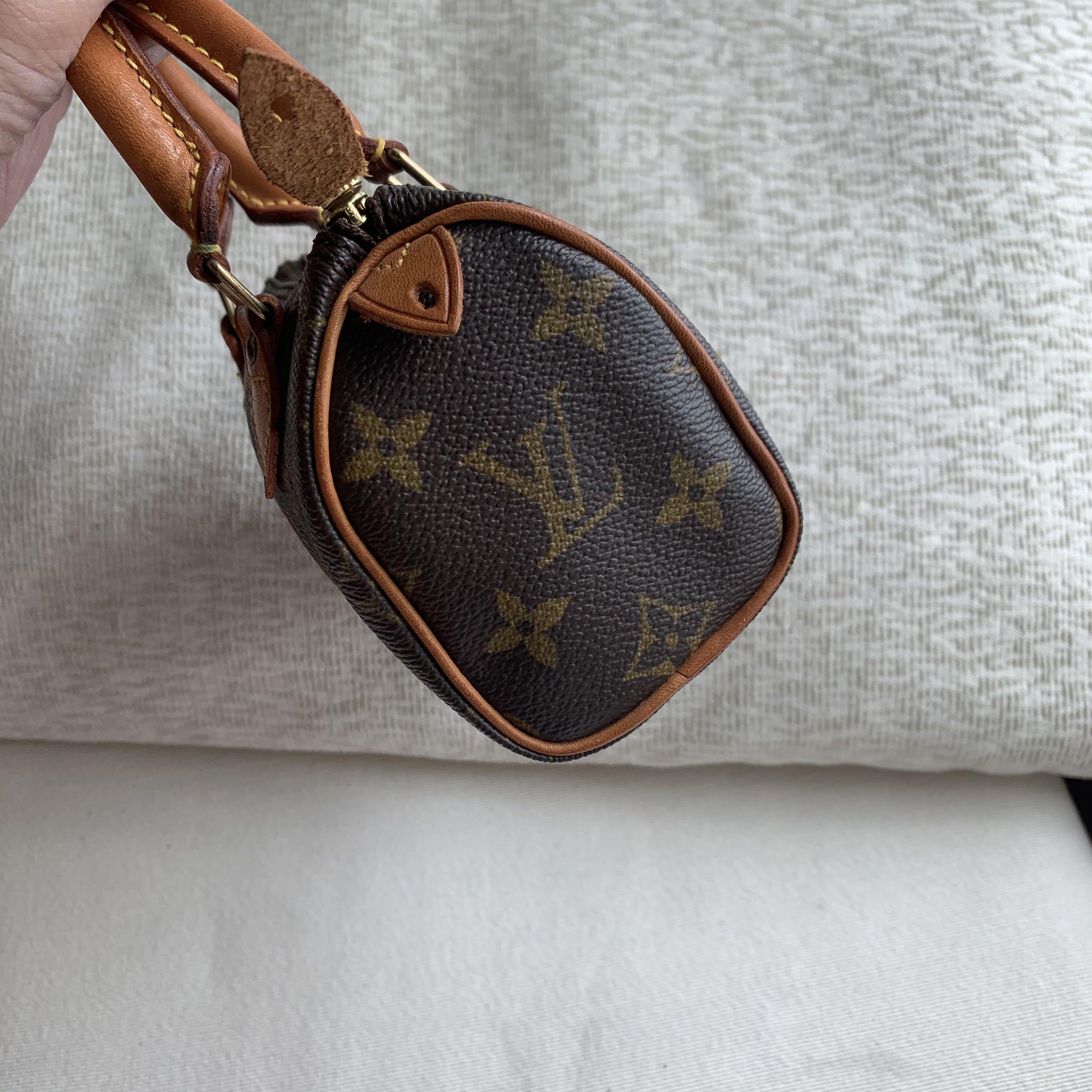 Nano speedy / mini hl cloth crossbody bag Louis Vuitton Brown in