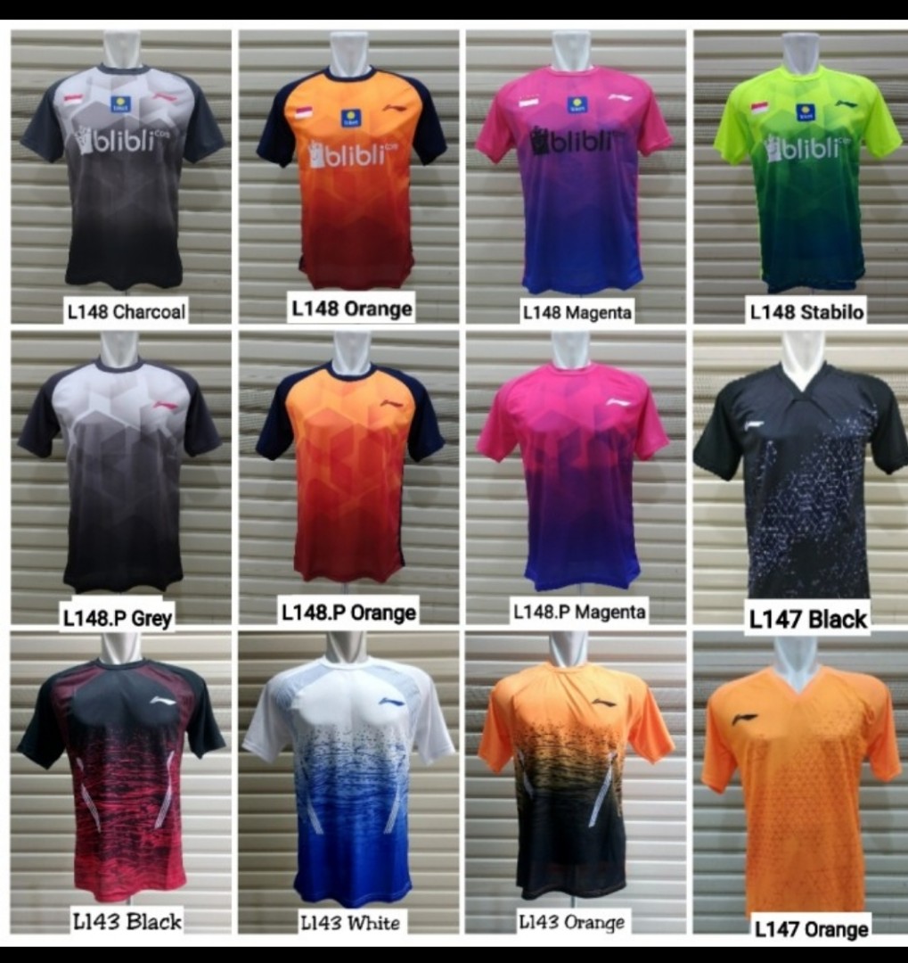 baju jersey badminton