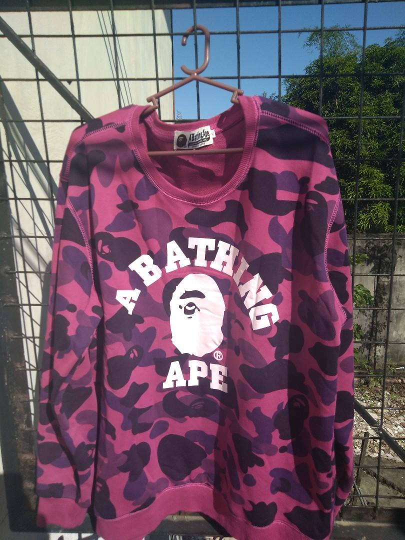 pink bape long sleeve Pusula Cafe Restaurant