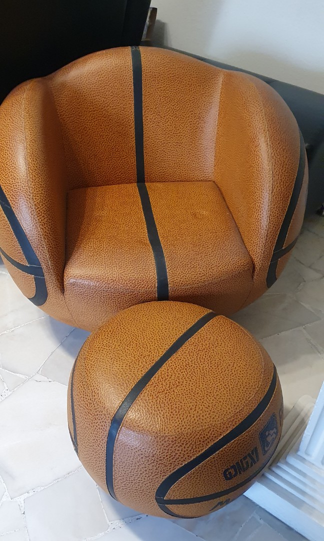 FREE Basketball Chair Ottoman Furniture Home Living