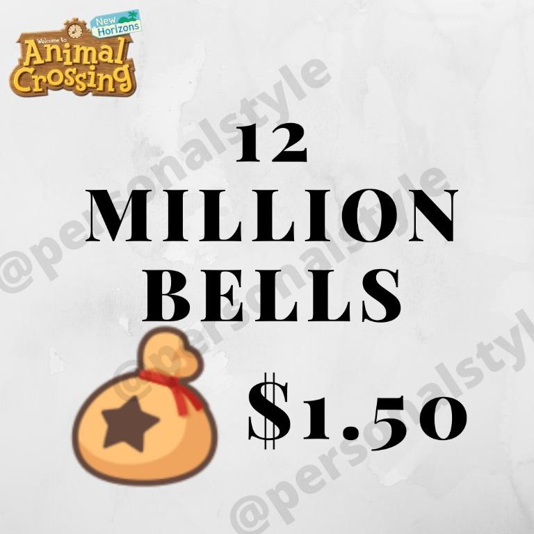 Bells Animal Crossing New Horizons Cheap 12 Millions For 1 50 Toys Games Video Gaming In Game Products On Carousell