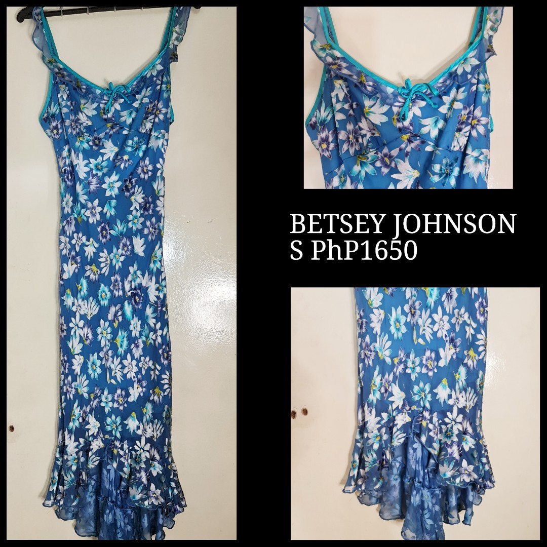 BETSEY JOHNSON silk floral summer dress Women s Fashion Dresses Sets Dresses on Carousell