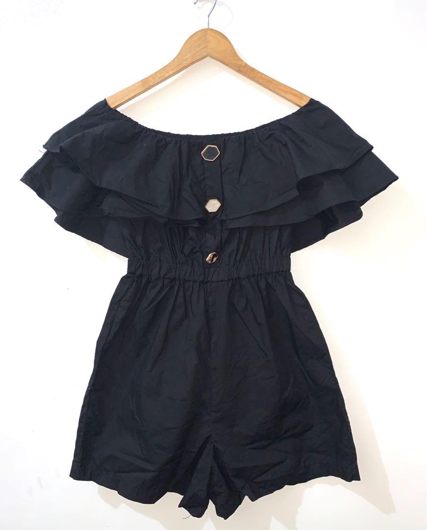 black one piece shorts