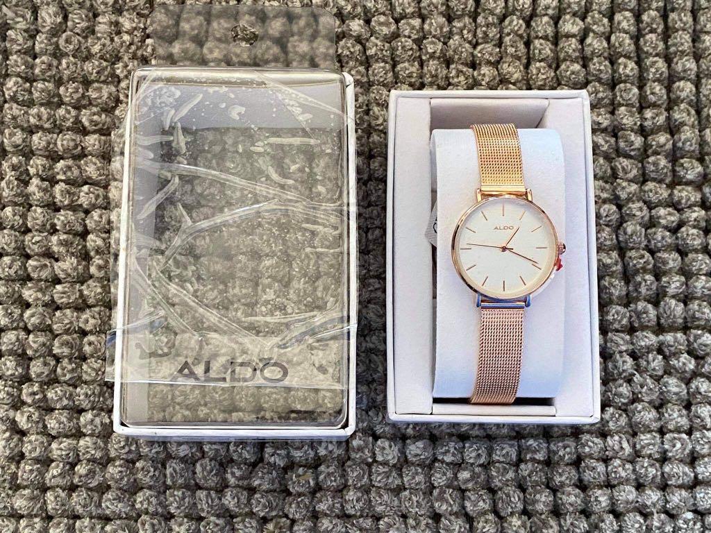Brand New Auth Aldo Cabina Rose Gold Analog Watch