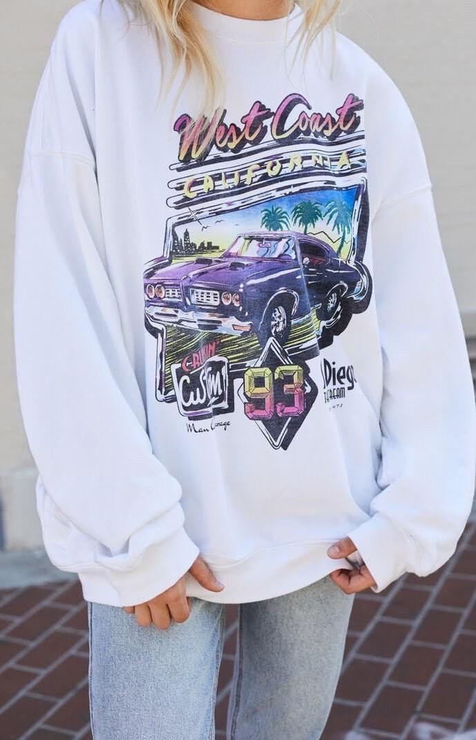 Brandy melville west coast sweatshirt cheap