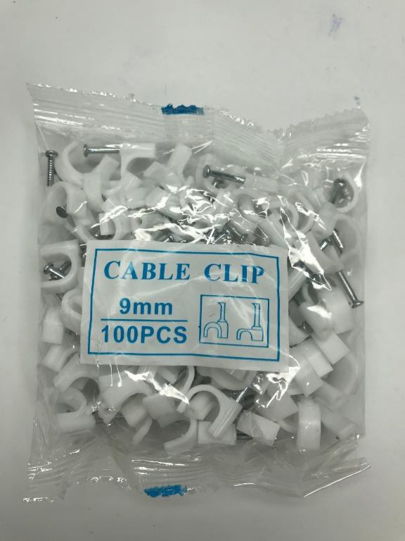 Cable Clips/ PVC Clamp round, 9mm size, 100pcs per pack, white color (Category: Portable Audio Accessories) located in Quezon City. Submitted by besteinpc (Listing ID 1050527042, Image 3). Description: Cable Clips/ PVC Clamp round, 9mm size, 100pcs per pack, white color 👉Cable clips 👉PVC Clamp 👉PP Materials 👉Steel Nail 👉Round Shape for better hold 👉9mm size 👉100pcs per pack 👉white color.