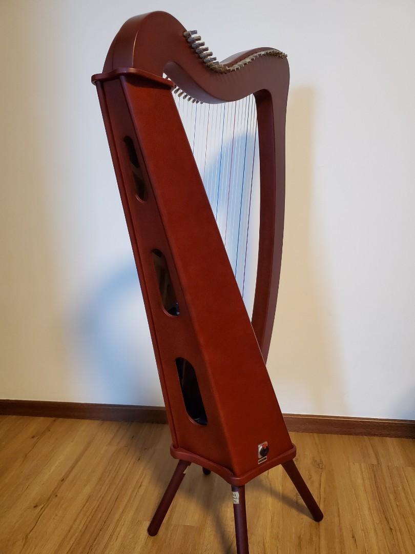 Bye2021 Camac Bardic 27 string lever Harp