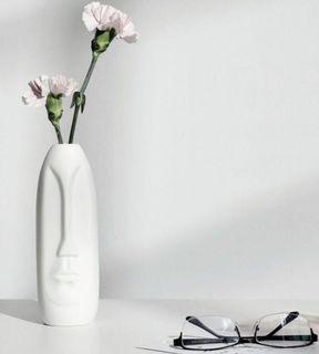 Ceramic Nordic Tall Human Face Vase