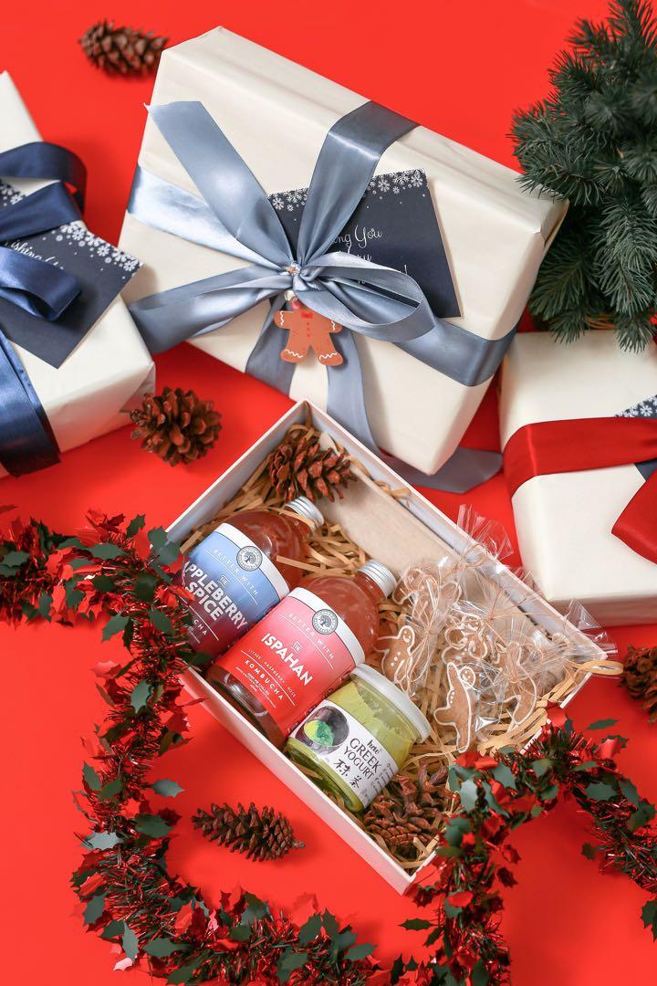 Christmas Hampers Better With Beverages X Hao Greek Yogurt X Blessing Angel Pastries Makanan Minuman Minuman Tidak Beralkohol Di Carousell