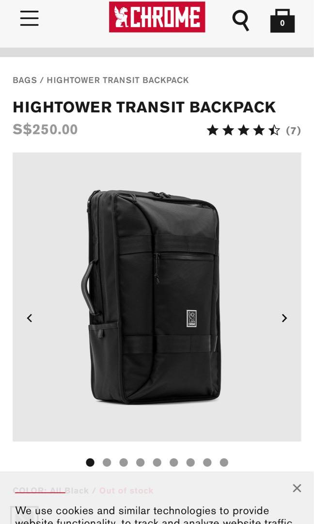 Chrome Industries Hightower Backpack, Men's Fashion, Bags & Wallets