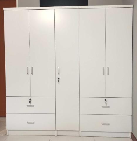 Deluxe 5 Doors Cupboard Wardrobe Closet Furniture Shelves Drawers On Carousell