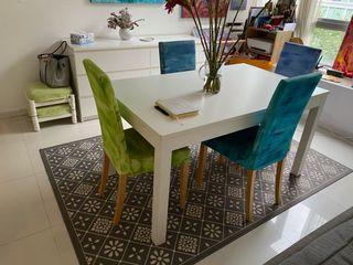Dining table and chairs