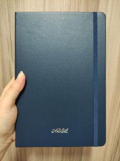 feela Dotted Journal Set, 224 Numbered Pages Faux Leather A5 Grid Hard Cover Navy with, Navy