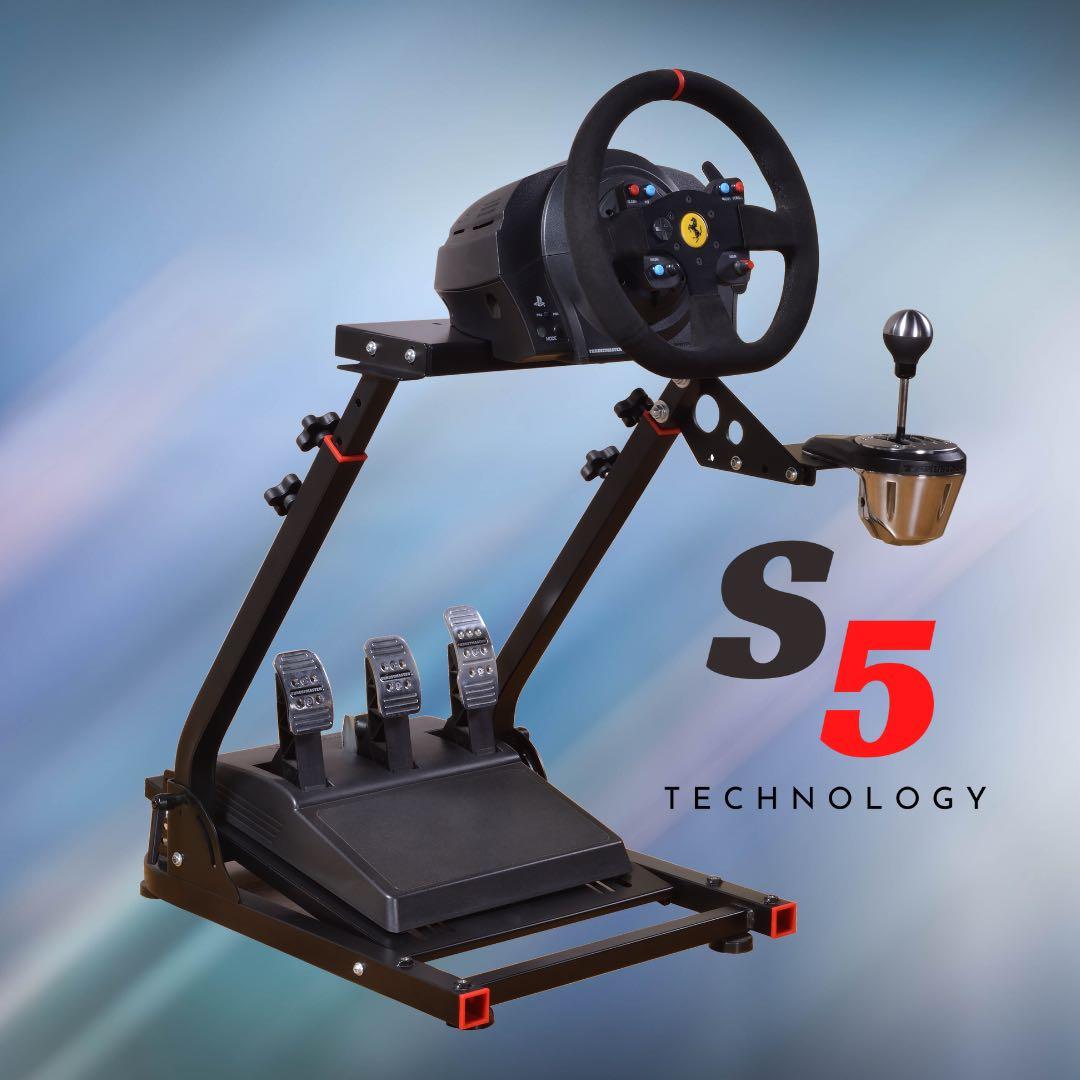 G29 t300rs wheelstand foldable rig/racing wheel stand, Video Gaming ...