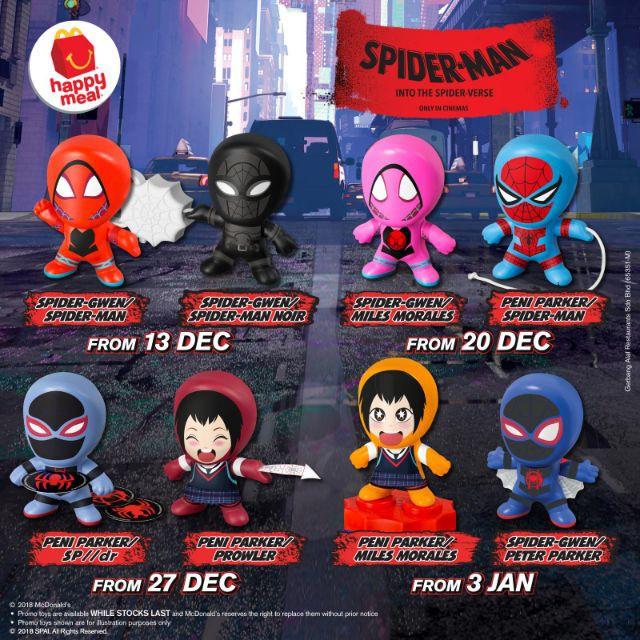 Mcdonalds happy shop meal spiderman