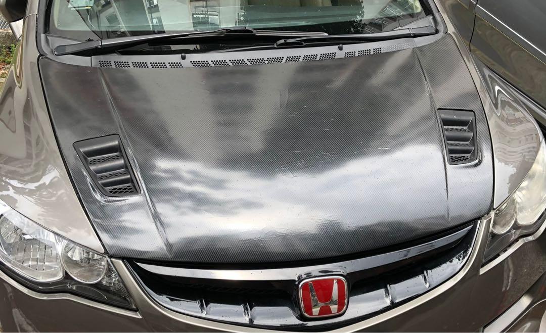 Honda Civic Fd Mugen Rr Bonnet Car Accessories Accessories On Carousell