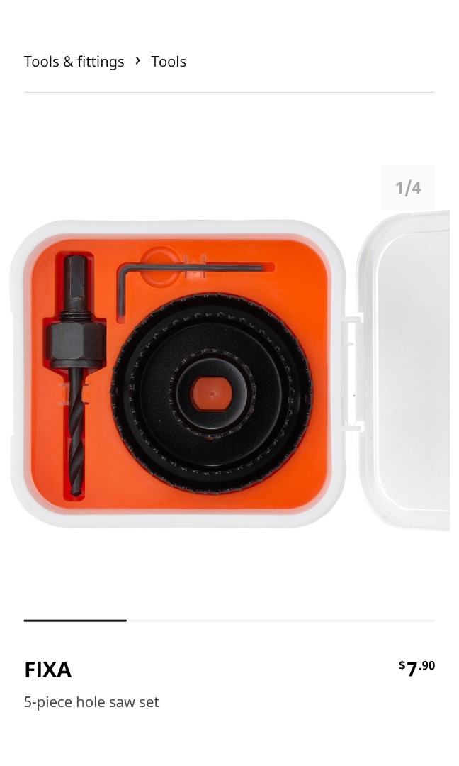 Fixa hole saw shop set