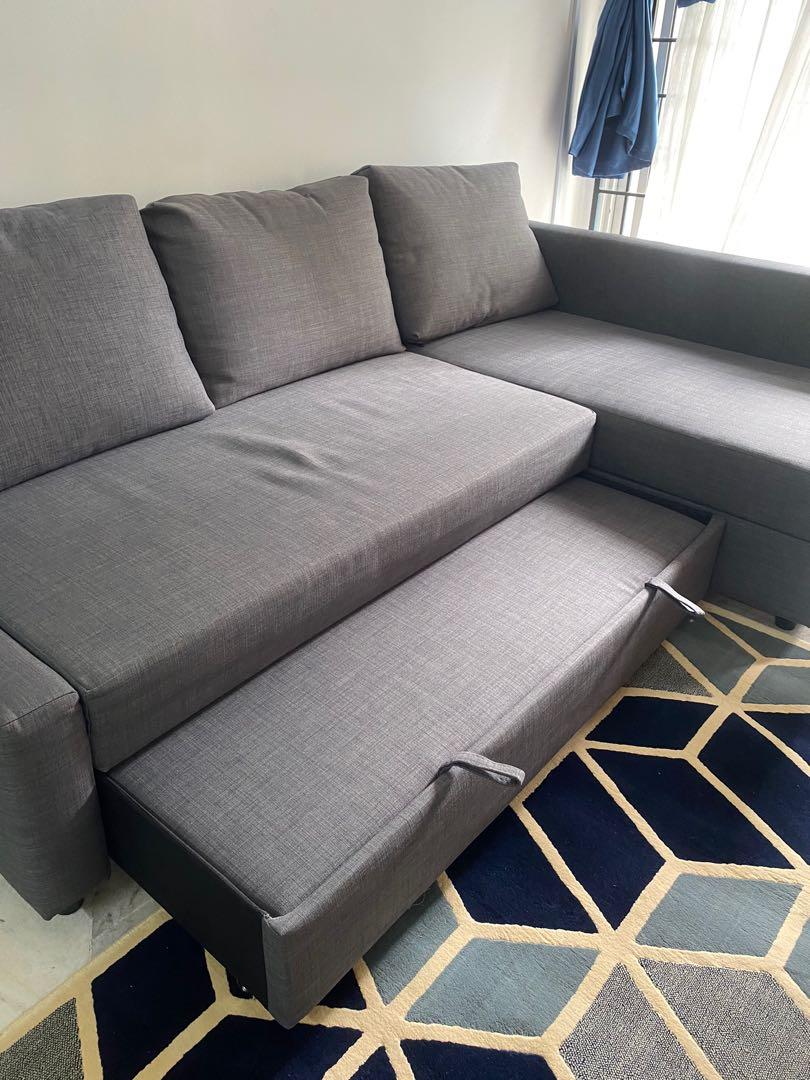 Ikea Lshape Sofabed, Furniture & Home Living, Furniture, Sofas on