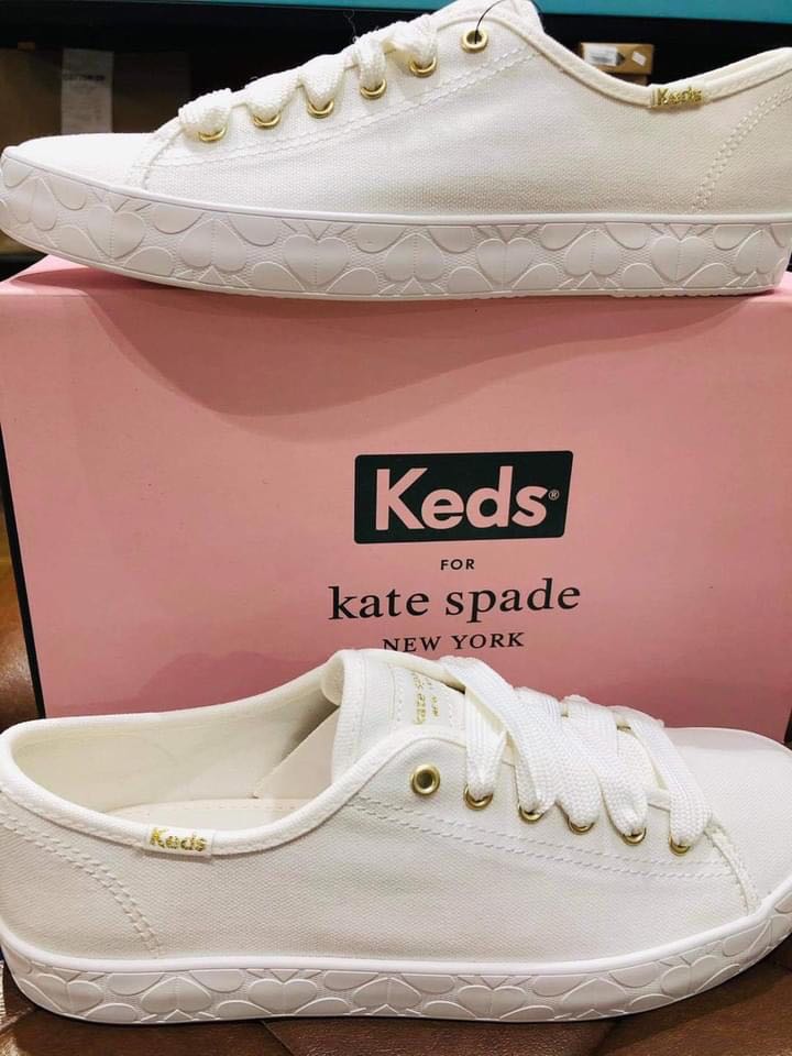 Kate spade top keds white