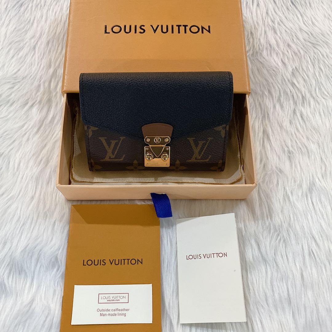 Louis Vuitton Pallas Compact Wallet Monogram Noir - Bags Valley