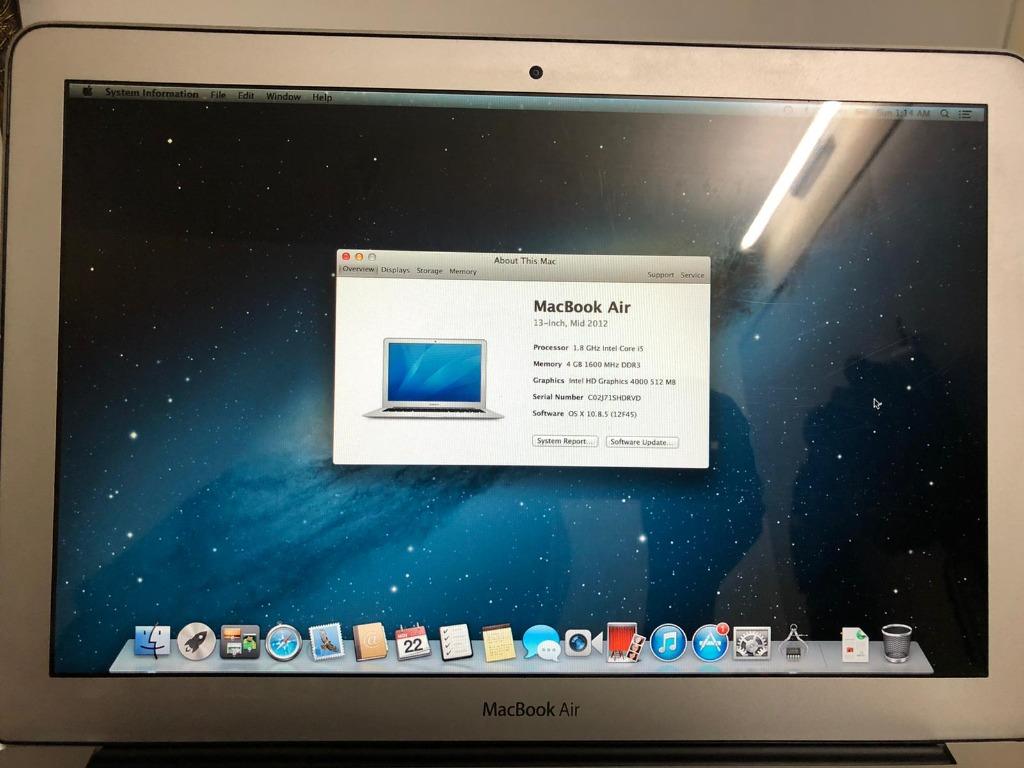 Macbook Air 13 Inch Mid 12 Battery Can Last For 8 Hours Electronics Computers Laptops On Carousell