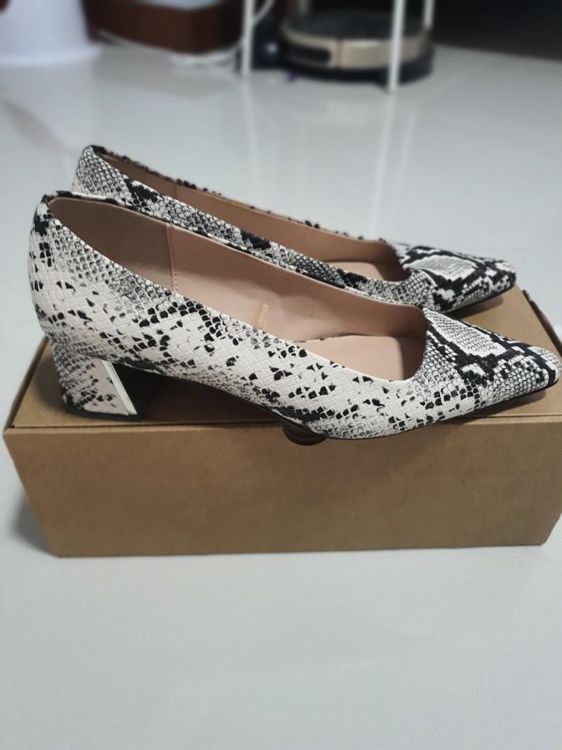 Mango snakeskin heels sale