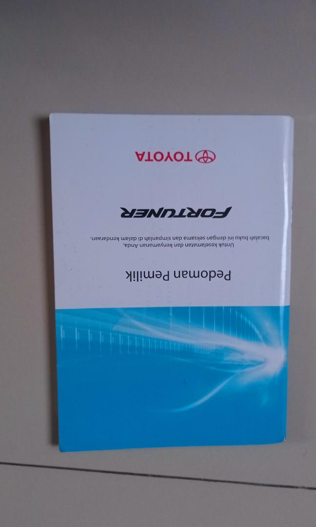 Manual Book Fortuner Vrz 2016, Mobil & Motor, Mobil untuk Dijual di