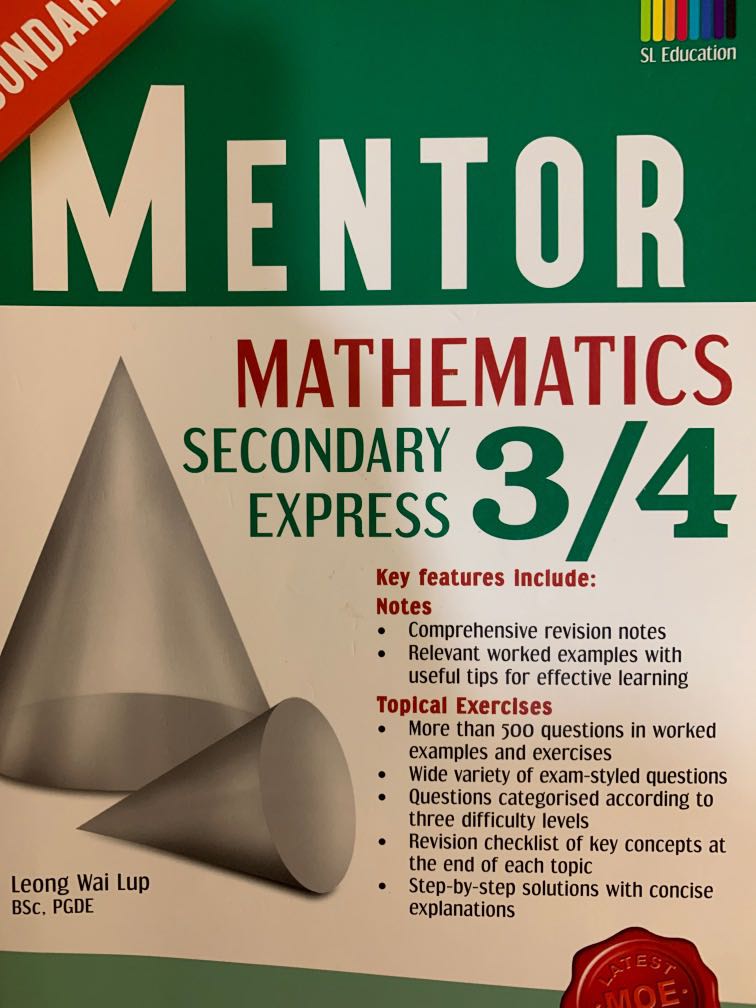 Mentor math secondary 3/4 assessment book, Books & Stationery ...